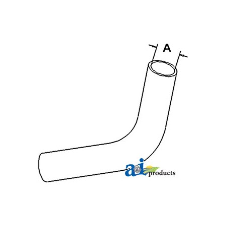 A & I Products Radiator Hose, Upper 8.5" x1.7" x1.7" A-72098549